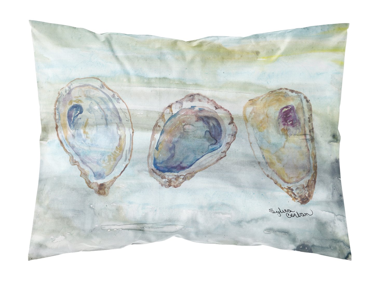 Oysters Watercolor Fabric Standard Pillowcase SC2001PILLOWCASE by Caroline's Treasures