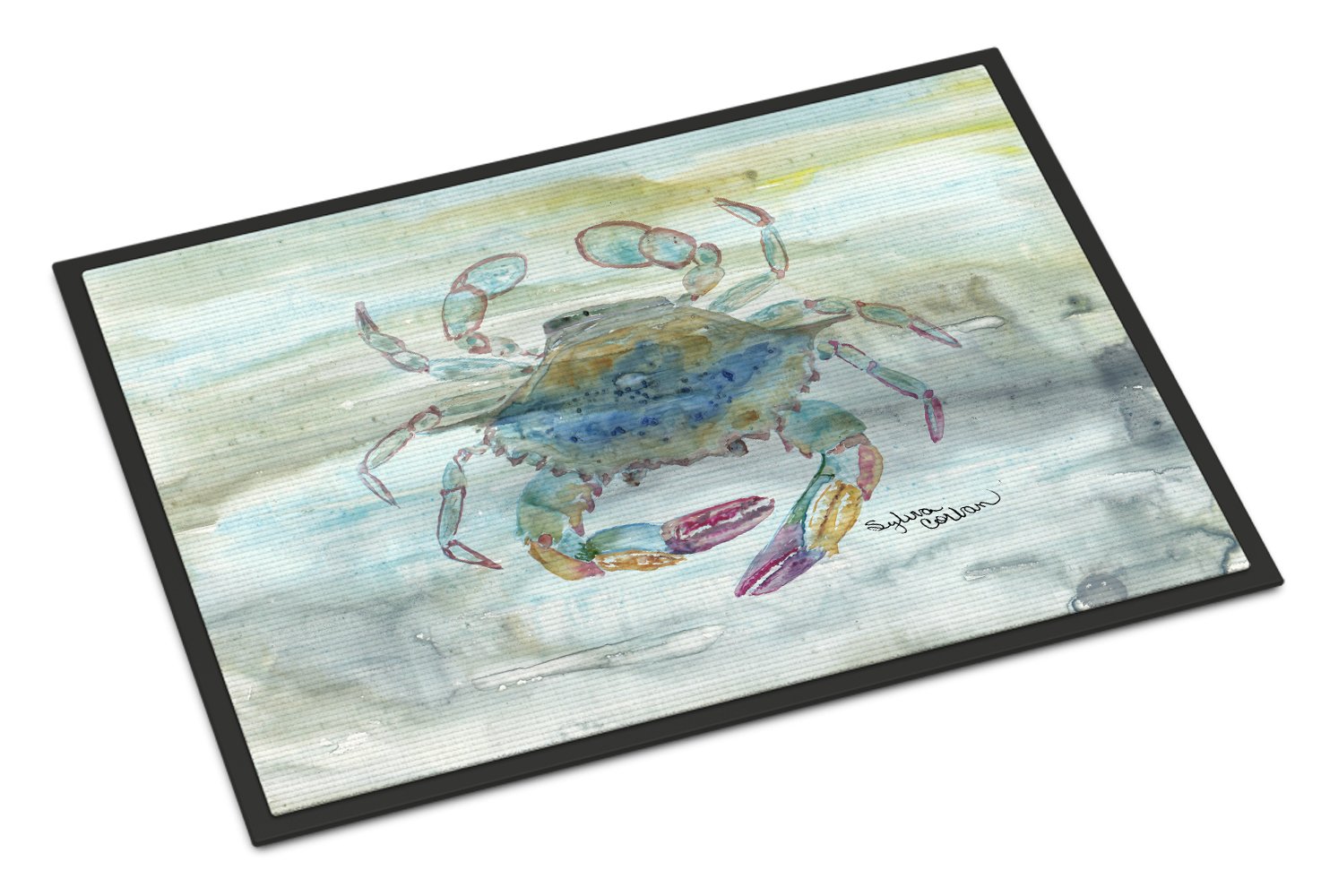 Female Blue Crab Watercolor Indoor or Outdoor Mat 24x36 SC2005JMAT by Caroline's Treasures