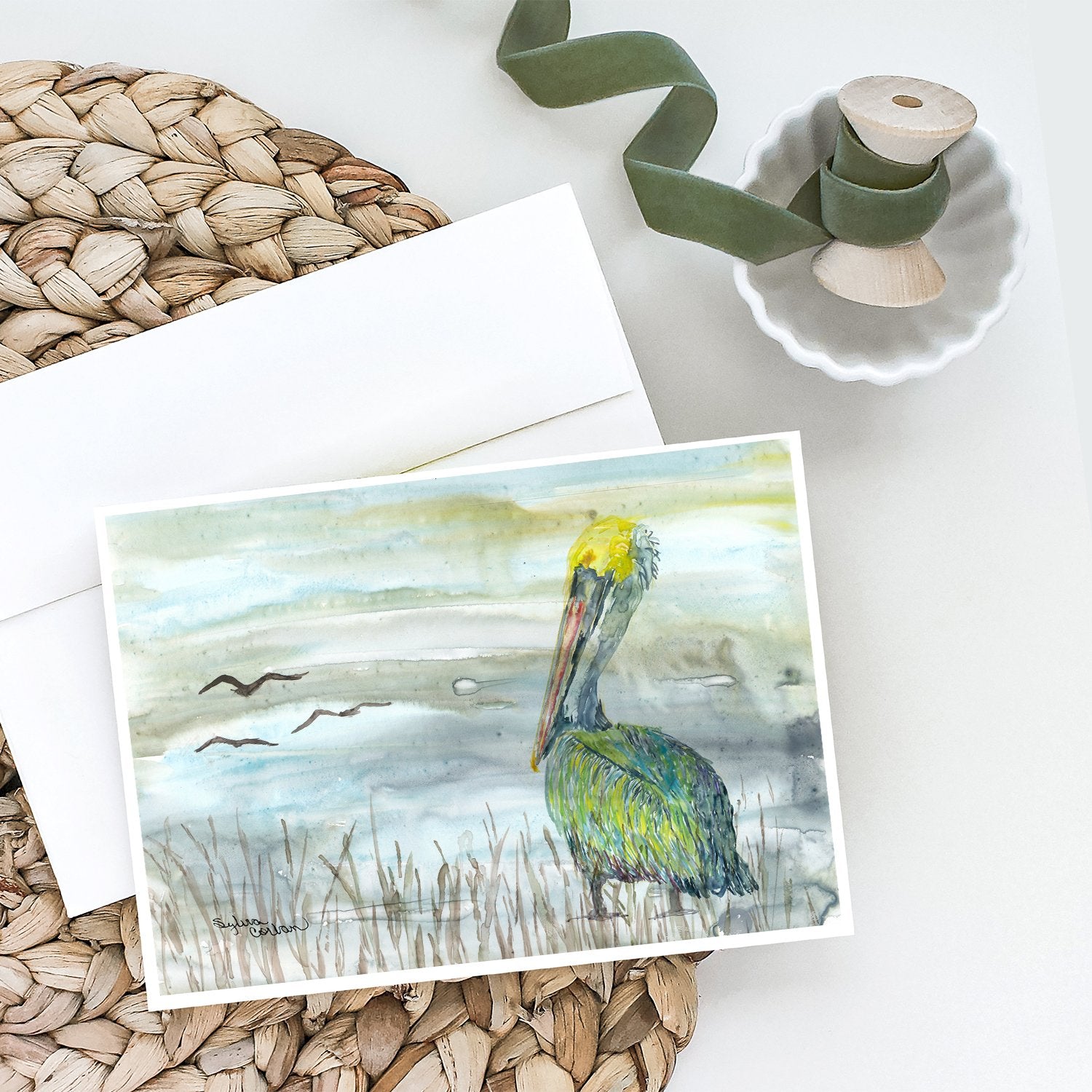 Buy this Pelican Watercolor Greeting Cards and Envelopes Pack of 8