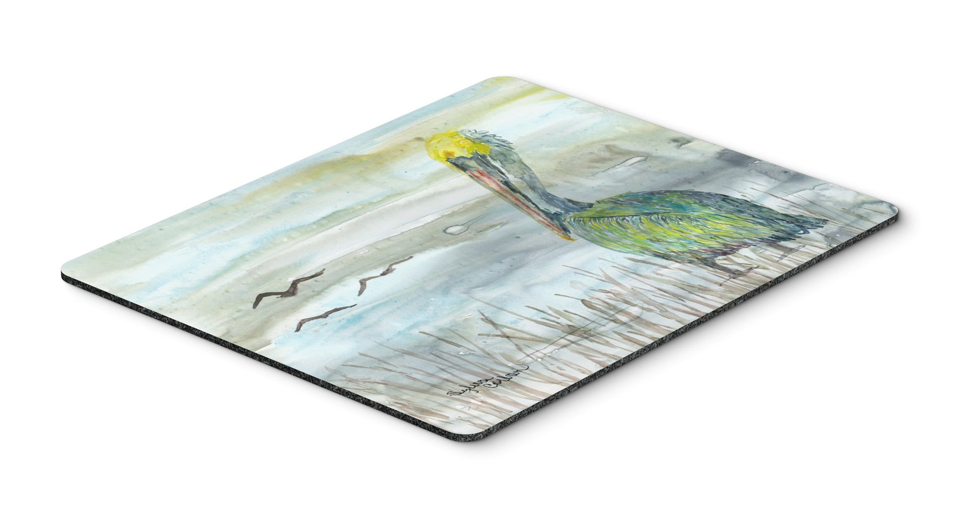 Pelican Watercolor Mouse Pad, Hot Pad or Trivet SC2008MP by Caroline's Treasures