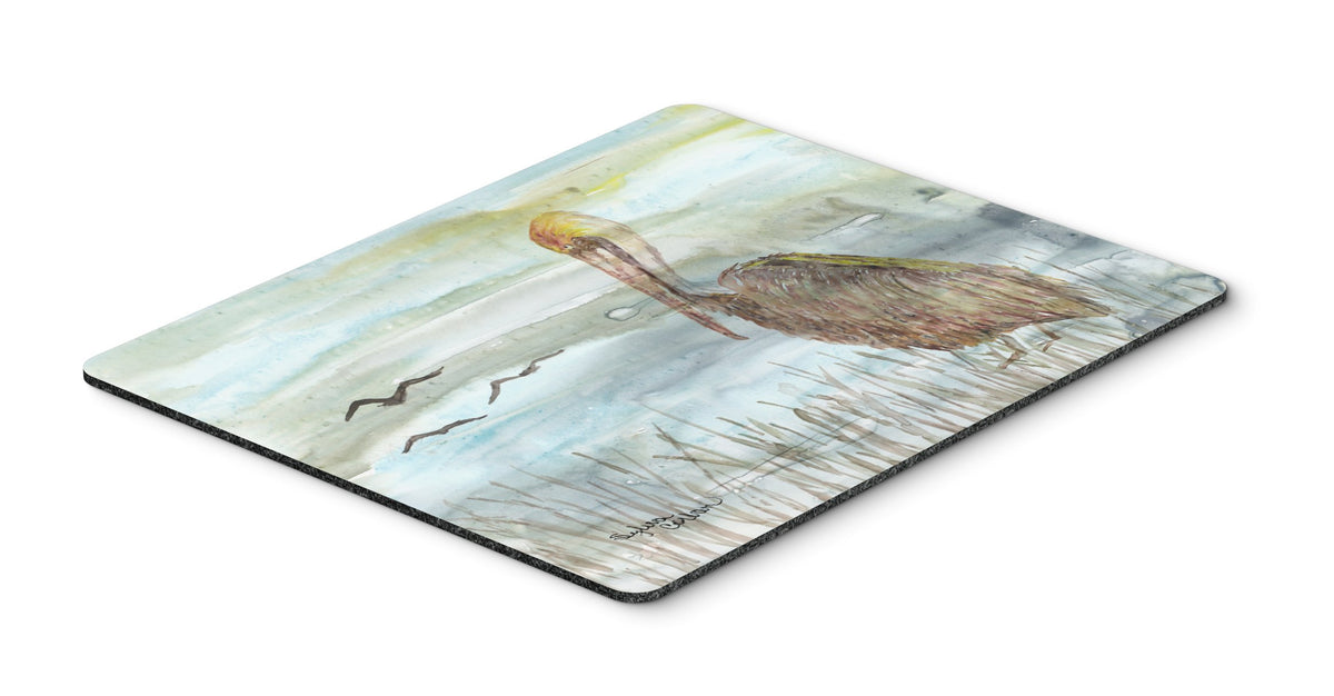 Brown Pelican Watercolor Mouse Pad, Hot Pad or Trivet SC2009MP by Caroline&#39;s Treasures