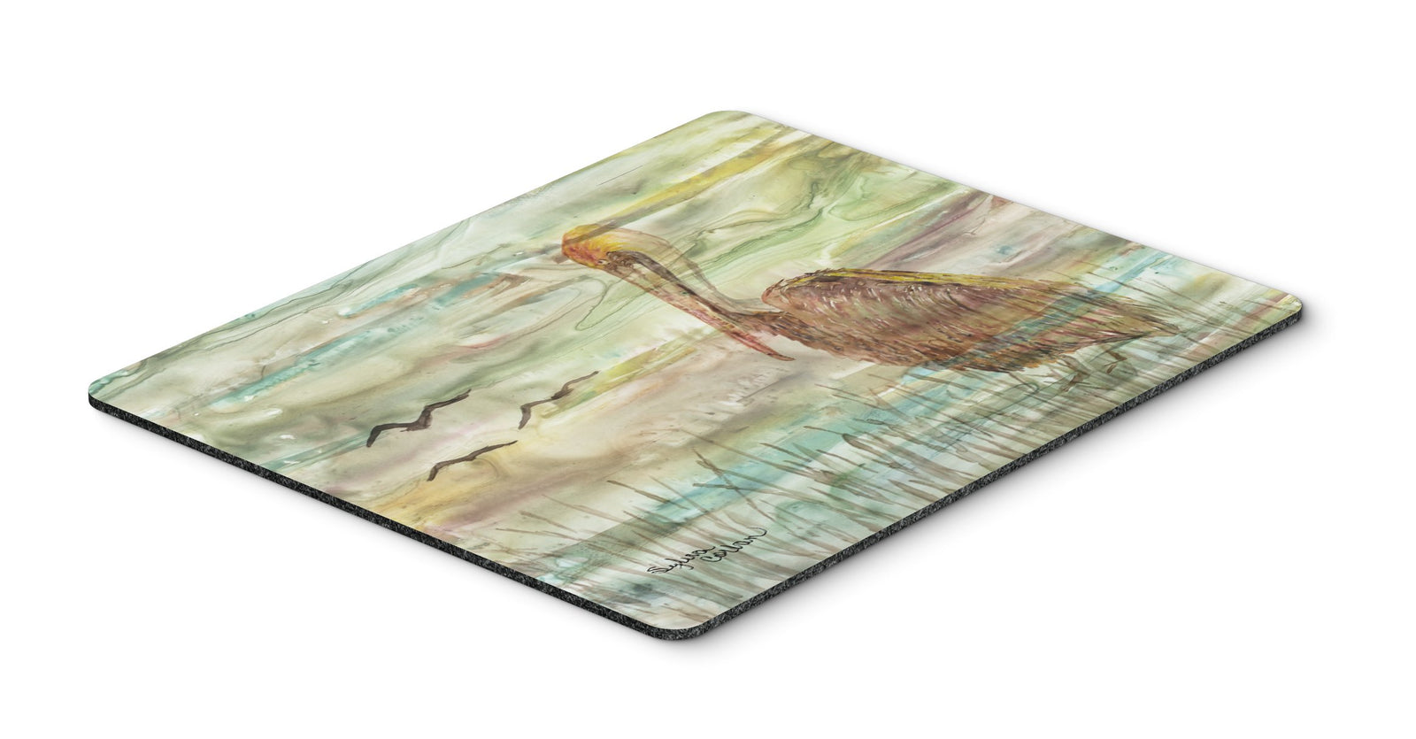 Brown Pelican Sunset Mouse Pad, Hot Pad or Trivet SC2011MP by Caroline's Treasures