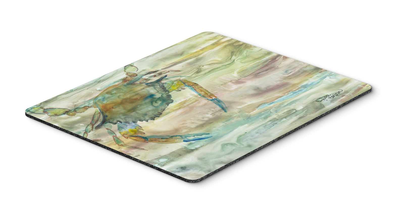 Blue Crab Sunset Mouse Pad, Hot Pad or Trivet SC2013MP by Caroline's Treasures