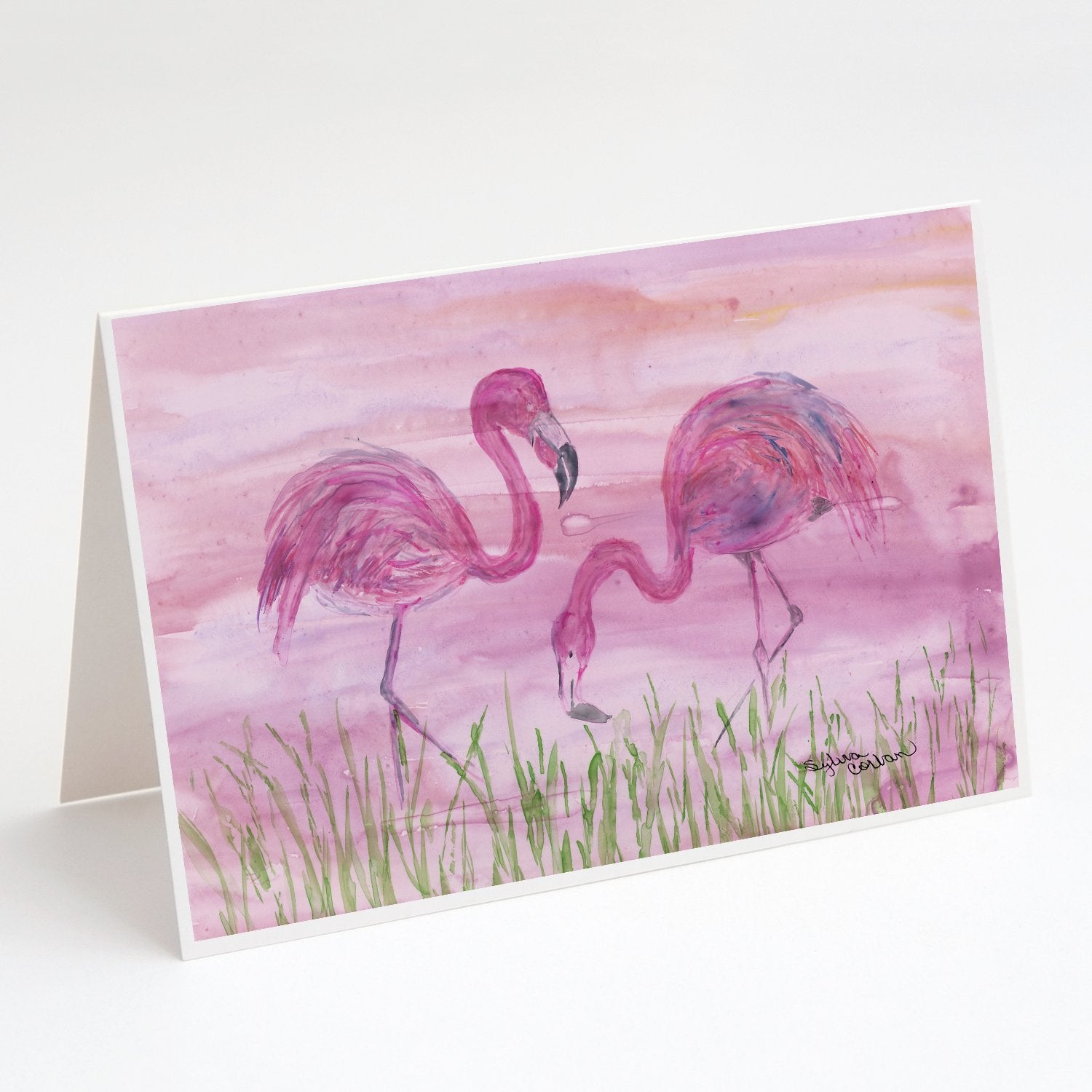 Buy this Flamingos Greeting Cards and Envelopes Pack of 8