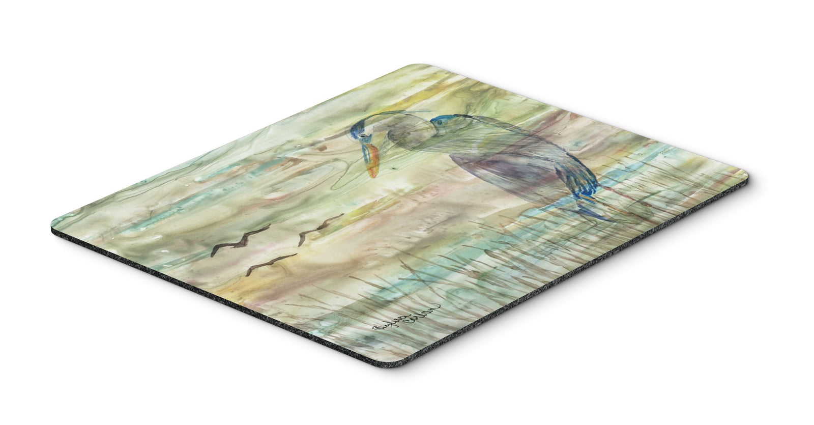 Blue Heron Sunset Mouse Pad, Hot Pad or Trivet SC2019MP by Caroline's Treasures