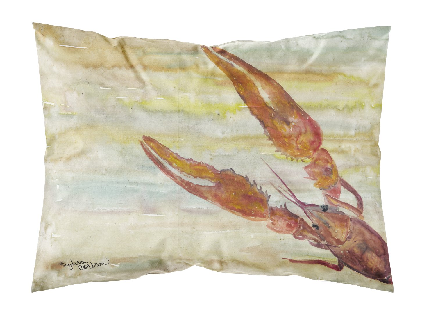 Crawfish Yellow Sky Fabric Standard Pillowcase SC2021PILLOWCASE by Caroline's Treasures