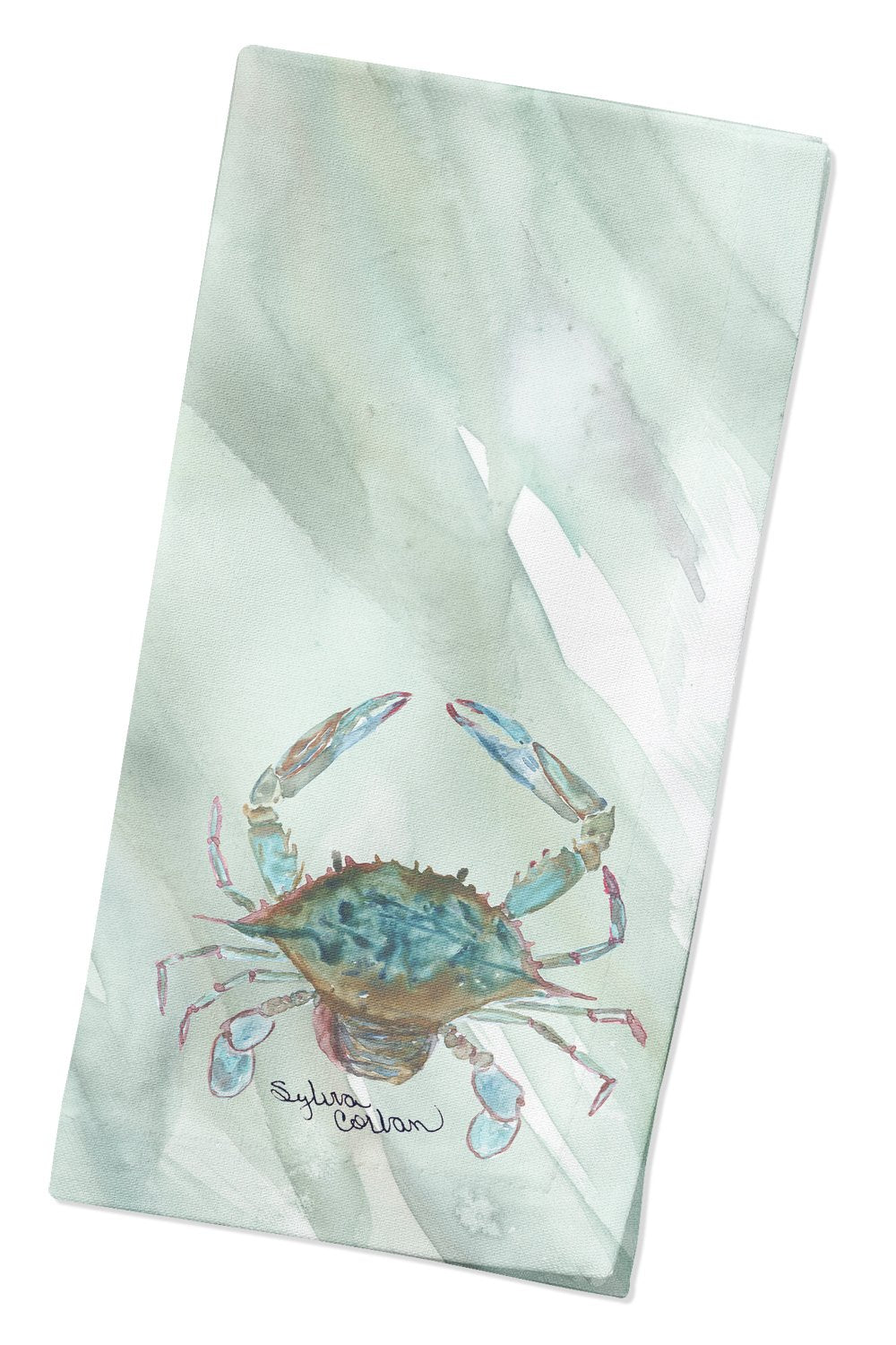Crab #1 on Sage Green Napkin SC2059NAP by Caroline's Treasures