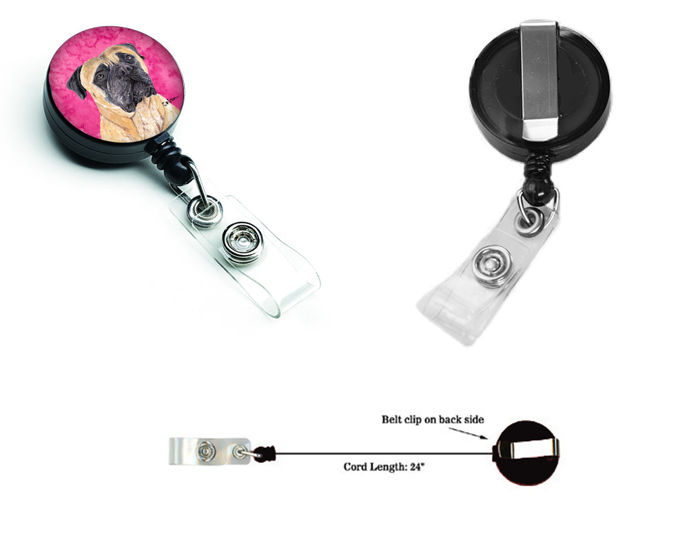 Mastiff Retractable Badge Reel or ID Holder with Clip.