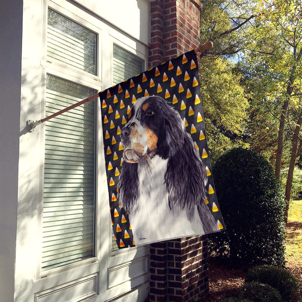 Springer Spaniel Candy Corn Halloween Portrait Flag Canvas House Size