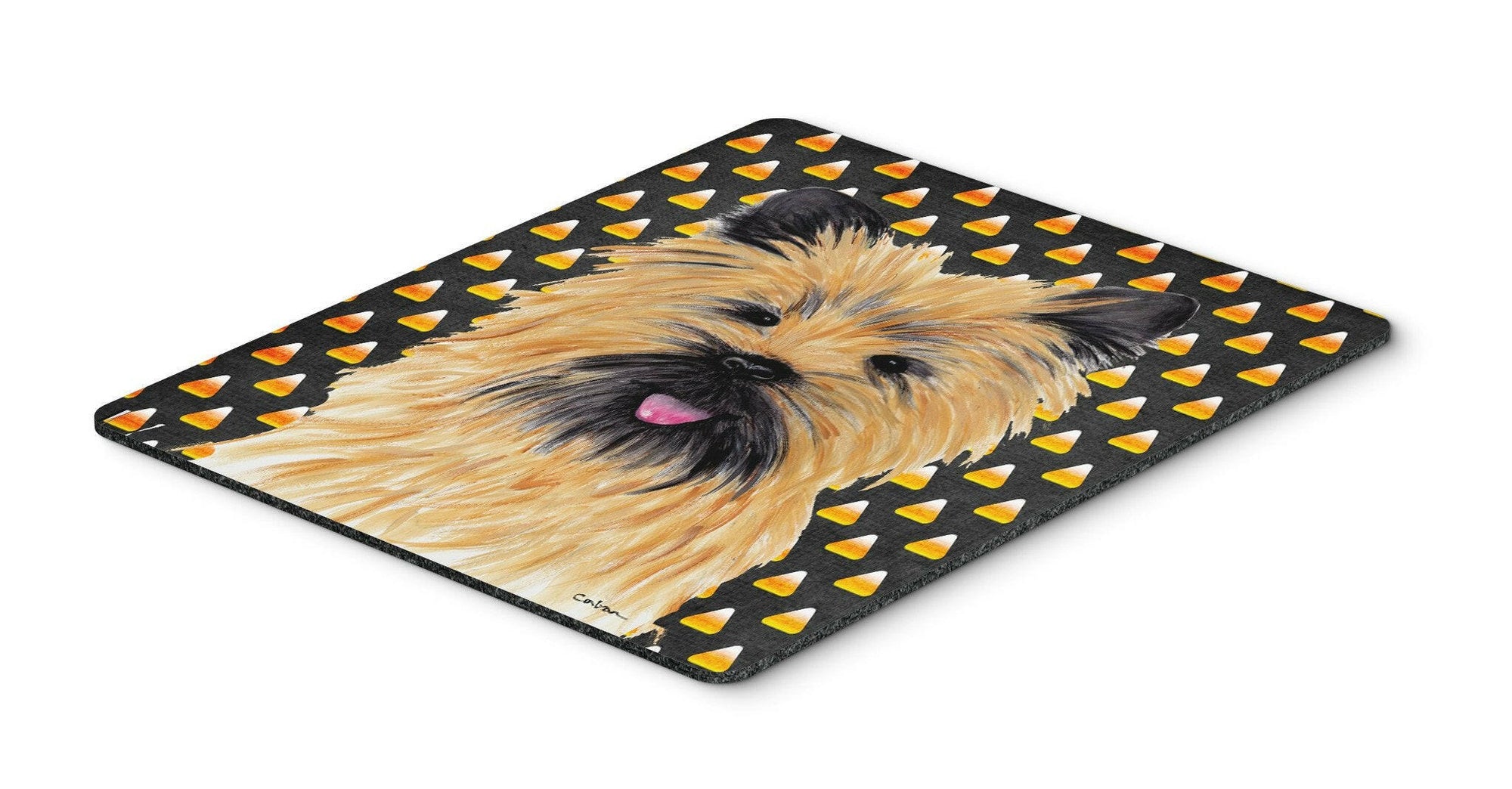 Cairn Terrier Candy Corn Halloween Portrait Mouse Pad, Hot Pad or Trivet by Caroline's Treasures