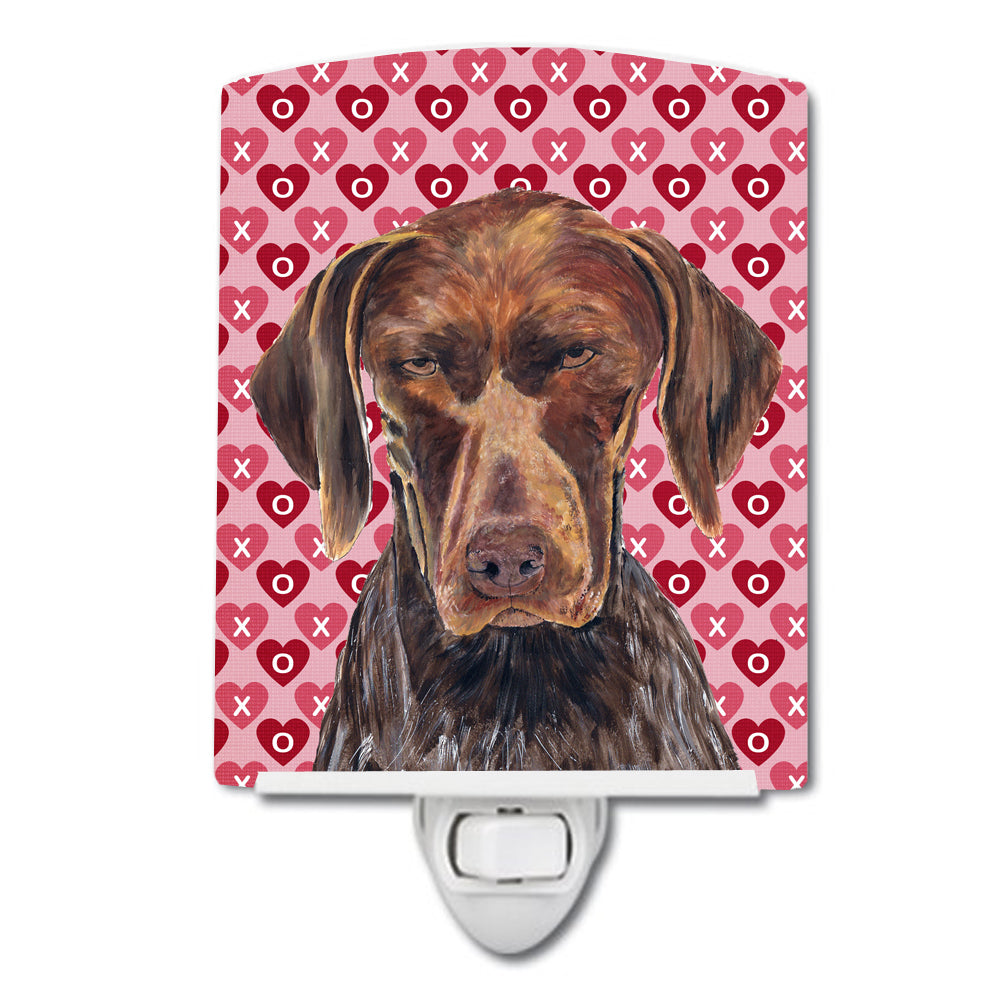 German Shorthaired Pointer Hearts Love and Valentine's Day Ceramic Night Light SC9244CNL - the-store.com