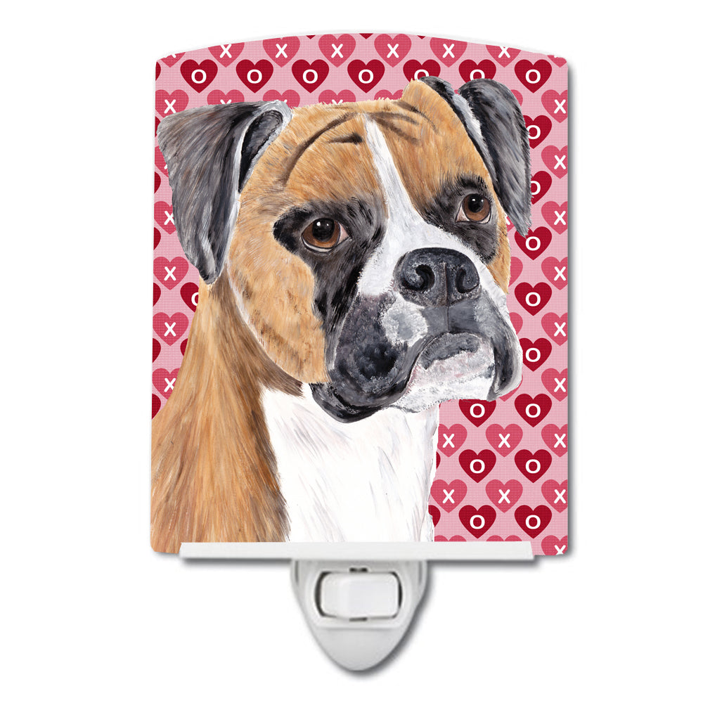 Boxer Hearts Love and Valentine's Day Portrait Ceramic Night Light SC9249CNL - the-store.com