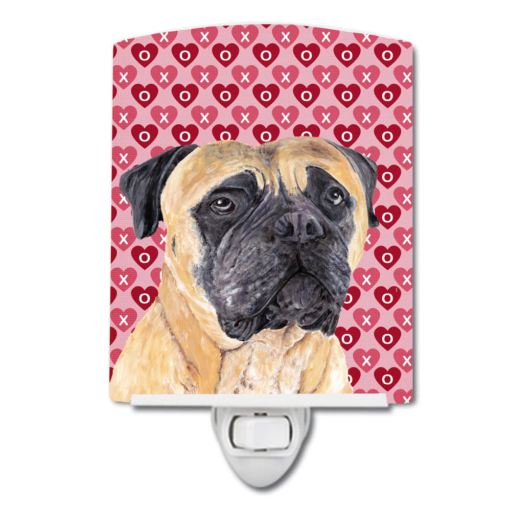 Mastiff Hearts Love and Valentine's Day Portrait Ceramic Night Light SC9255CNL - the-store.com