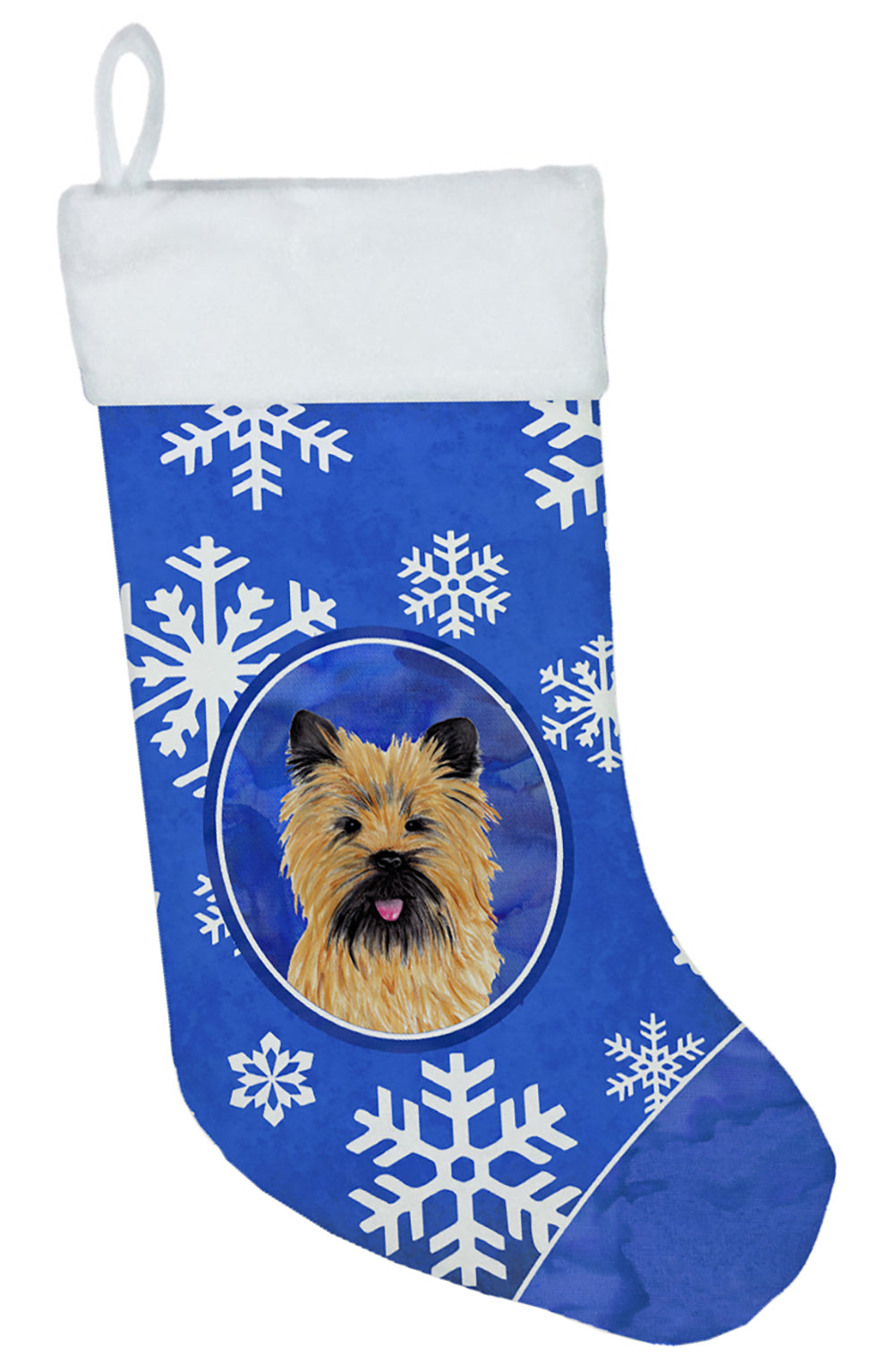 Cairn Terrier Winter Snowflakes Christmas Stocking SC9375