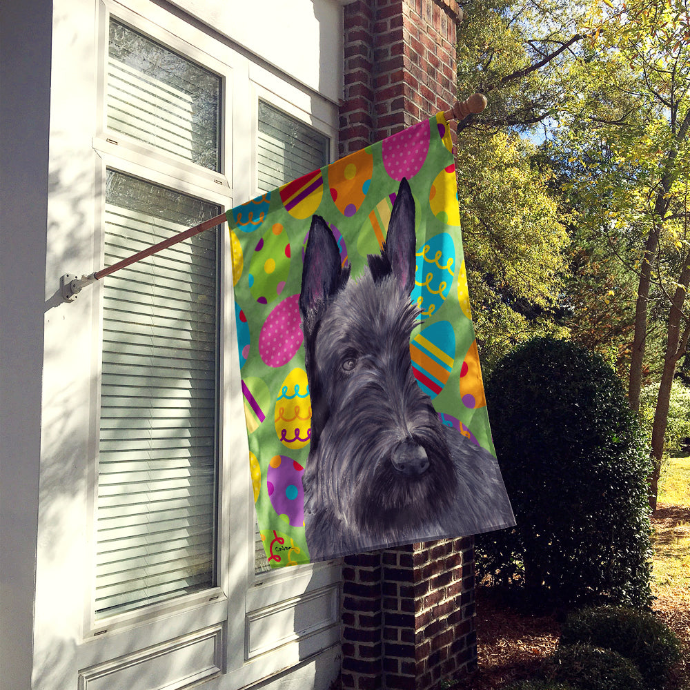 Scottish Terrier Easter Eggtravaganza Flag Canvas House Size