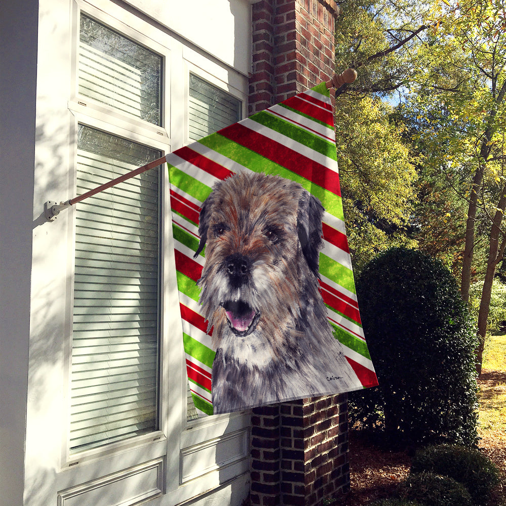 Border Terrier Candy Cane Christmas Flag Canvas House Size