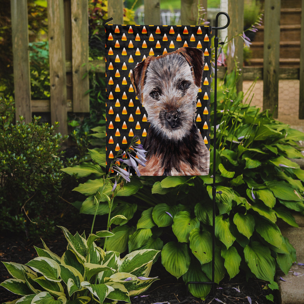 Norfolk Terrier Puppy Candy Corn Halloween Flag Garden Size SC9663GF