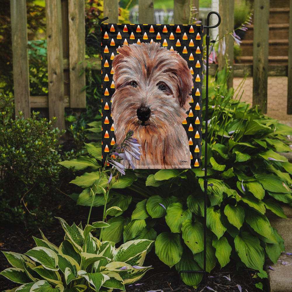 Norfolk Terrier Candy Corn Halloween Flag Garden Size SC9664GF