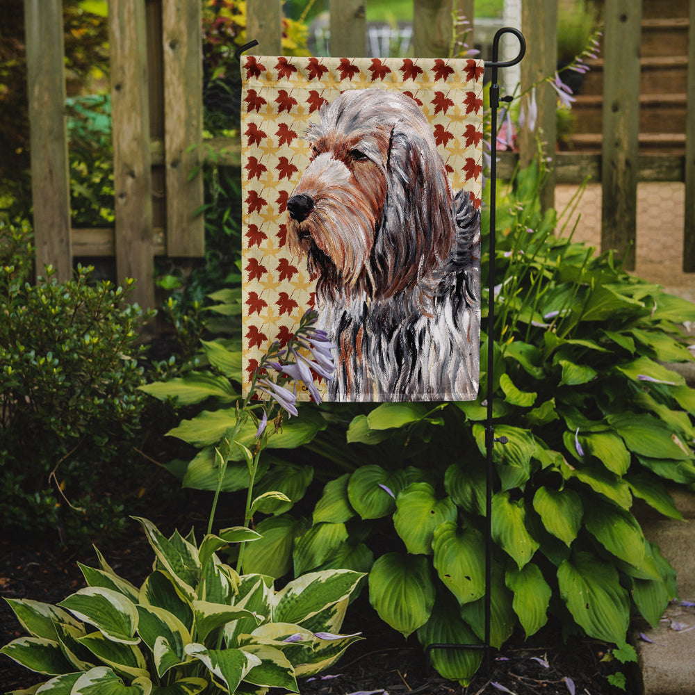 Otterhound Fall Leaves Flag Garden Size SC9684GF