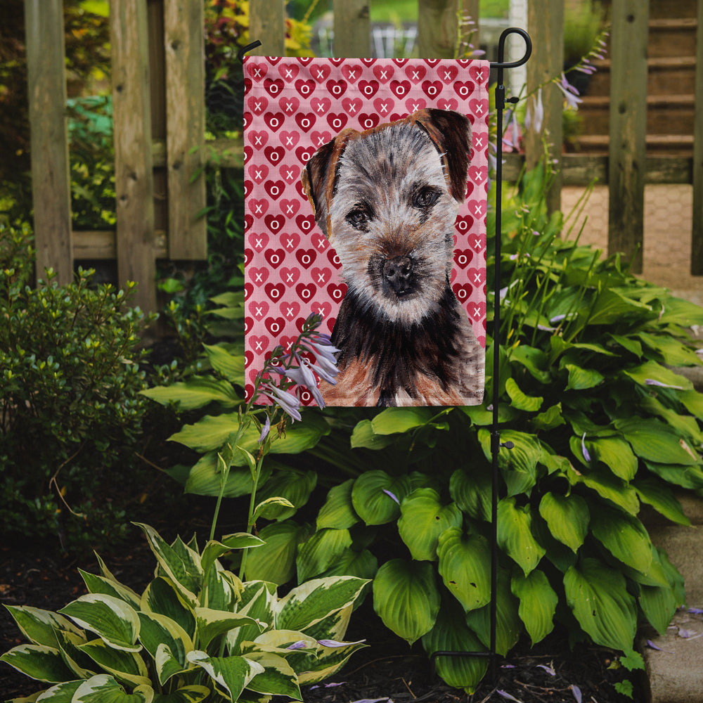 Norfolk Terrier Puppy Hearts and Love Flag Garden Size SC9711GF
