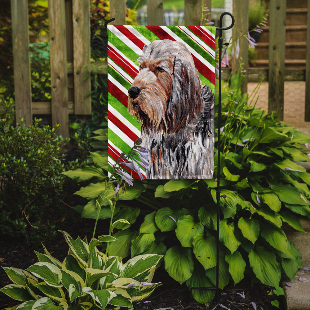 Otterhound Candy Cane Christmas Flag Garden Size SC9804GF