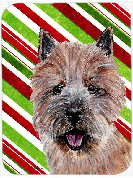 Norwich Terrier Candy Cane Christmas Glass Cutting Board Large Size SC9806LCB by Caroline's Treasures