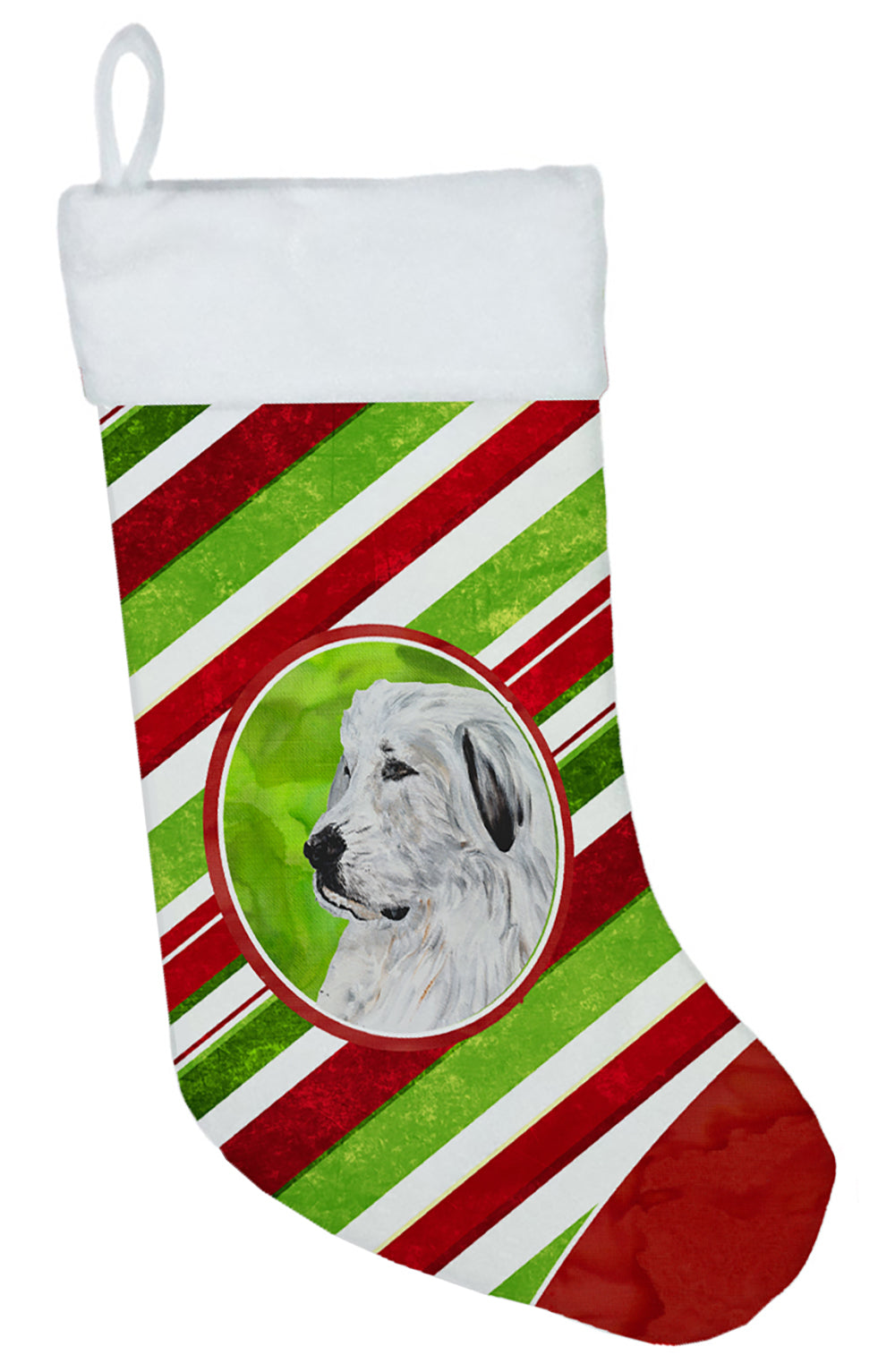Great Pyrenees Candy Cane Christmas Christmas Stocking SC9810-CS