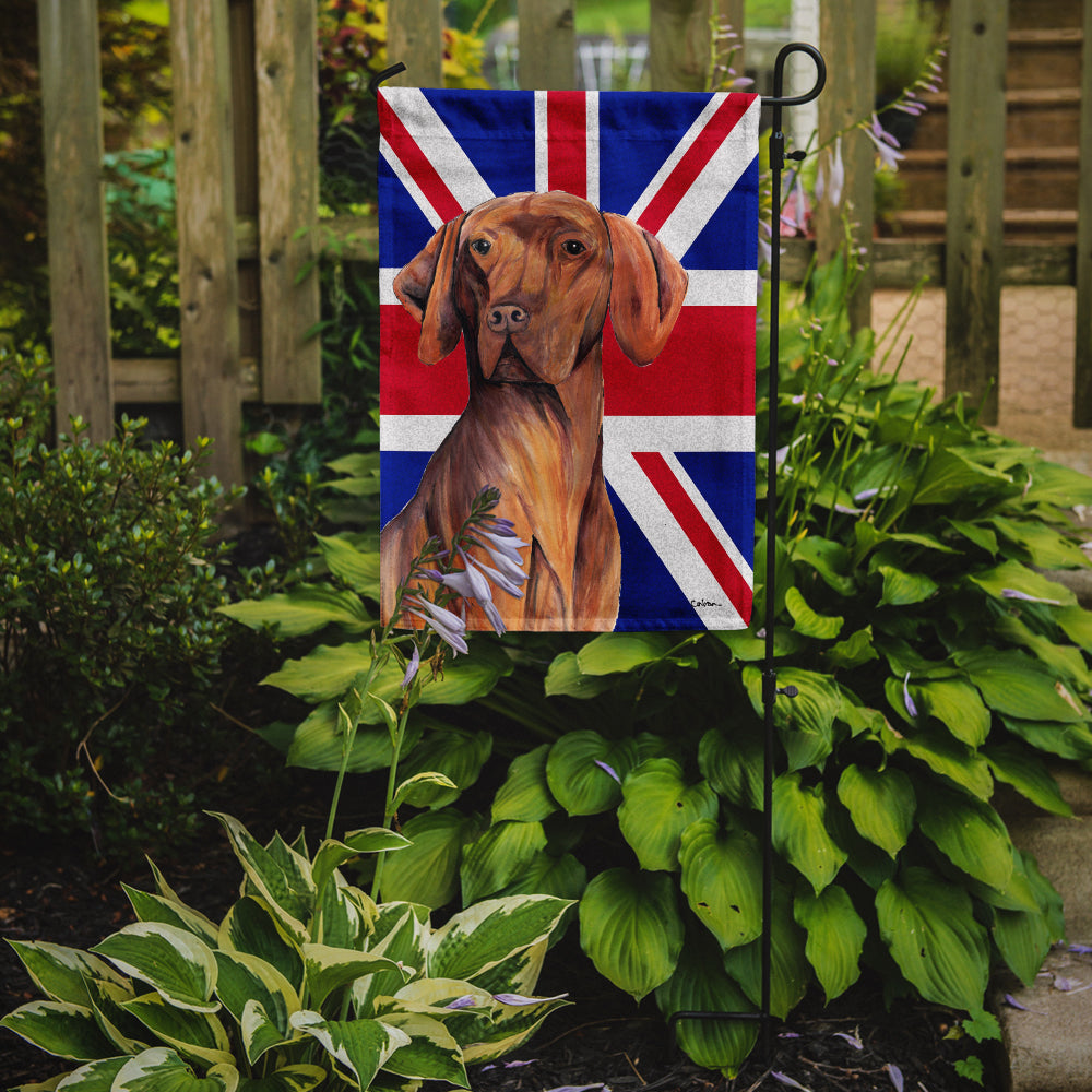 Vizsla with English Union Jack British Flag Flag Garden Size SC9835GF