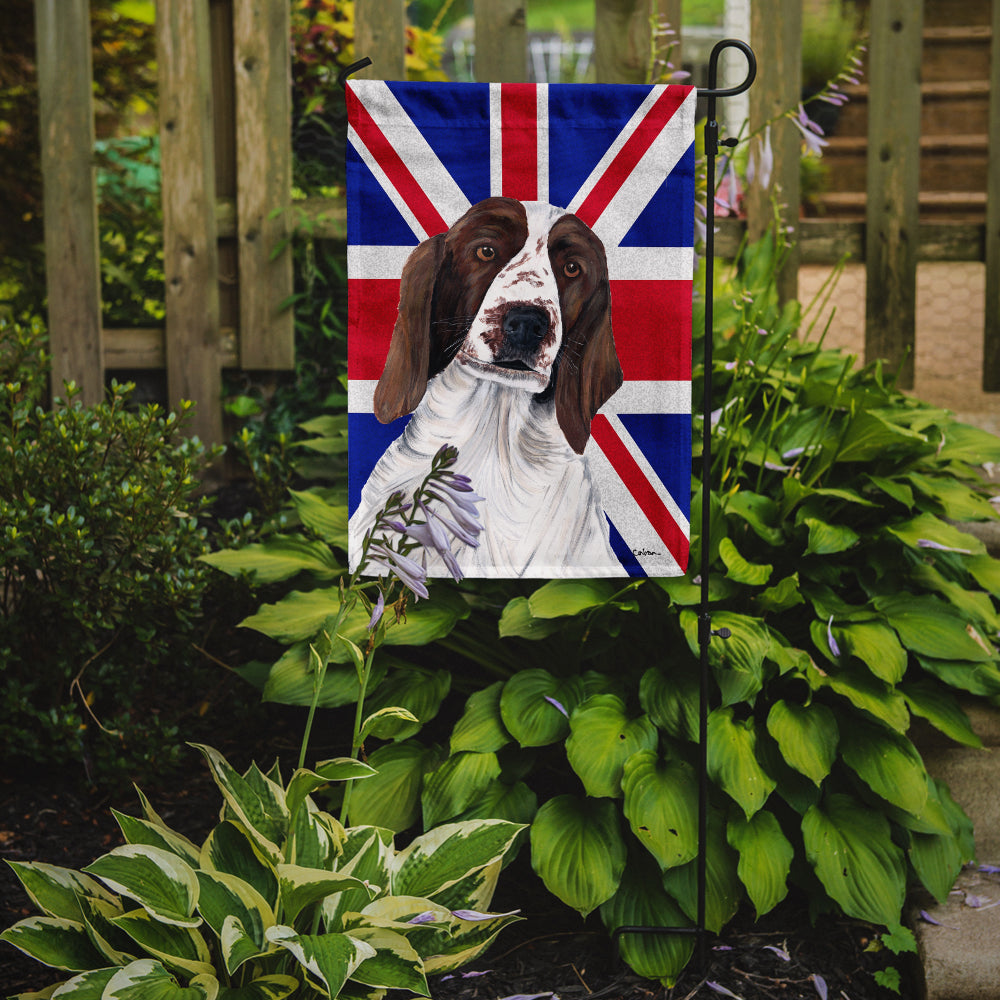 Springer Spaniel with English Union Jack British Flag Flag Garden Size