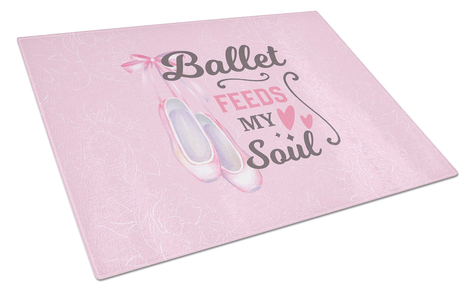 Buy this Ballet Feeds my Soul Glass Cutting Board Large