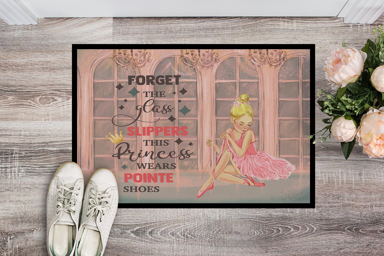 Buy this This Princess Wears Pionte Shoes Dance Indoor or Outdoor Mat 24x36