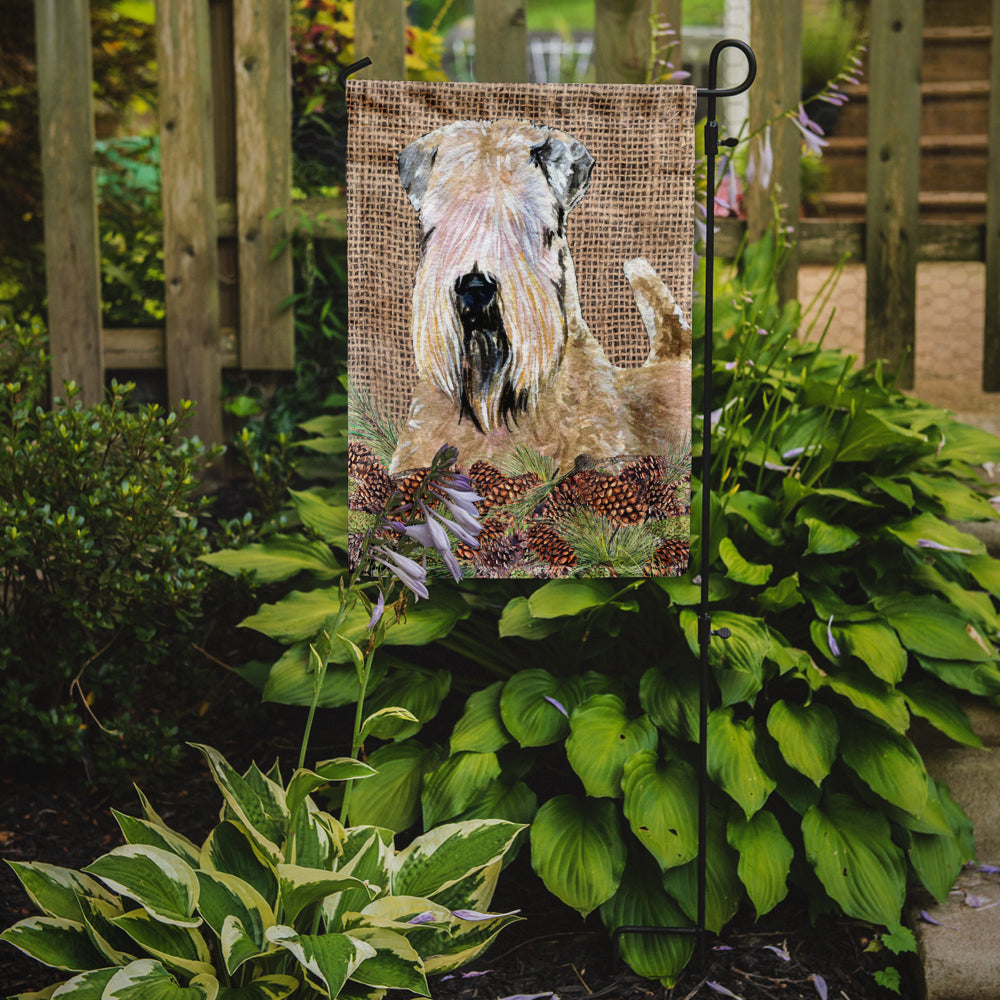Wheaten Terrier Soft Coated Flag Garden Size.