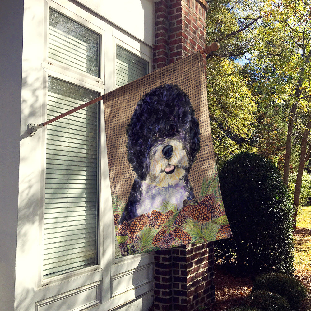 Portuguese Water Dog Flag Canvas House Size