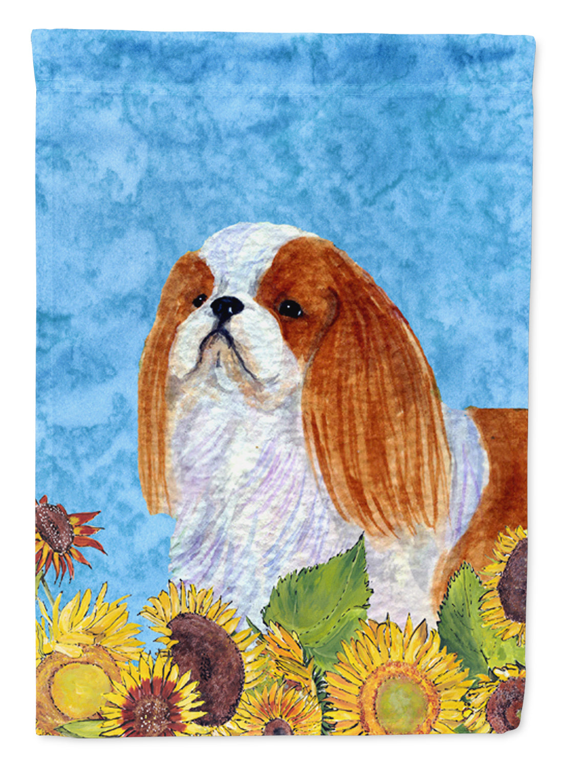 English Toy Spaniel Flag Canvas House Size