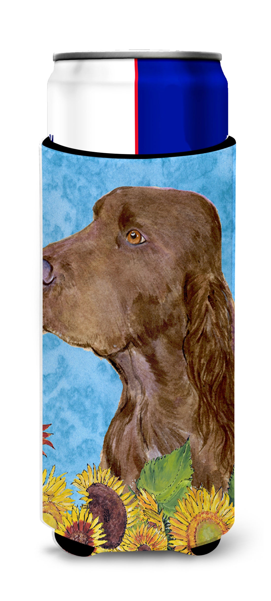 Field Spaniel in Summer Flowers Ultra Beverage Insulators for slim cans SS4159MUK