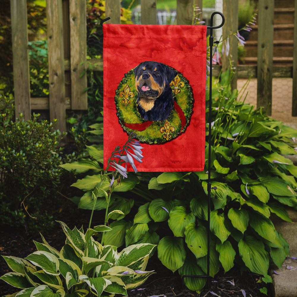 Rottweiler Flag Garden Size.