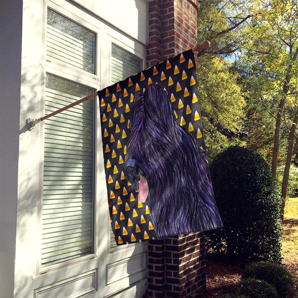 Briard Candy Corn Halloween Portrait Flag Canvas House Size