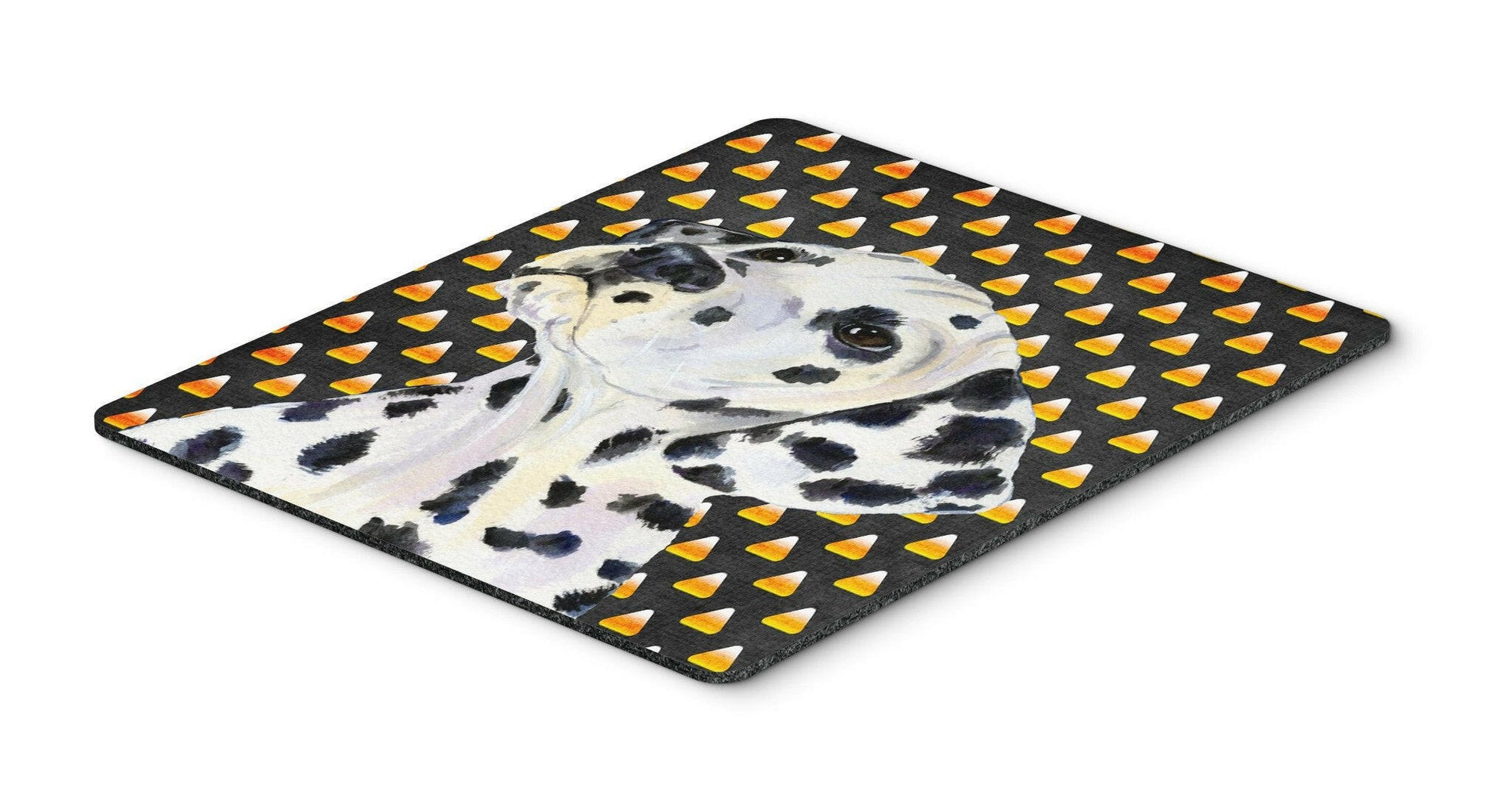 Dalmatian Candy Corn Halloween Portrait Mouse Pad, Hot Pad or Trivet by Caroline's Treasures