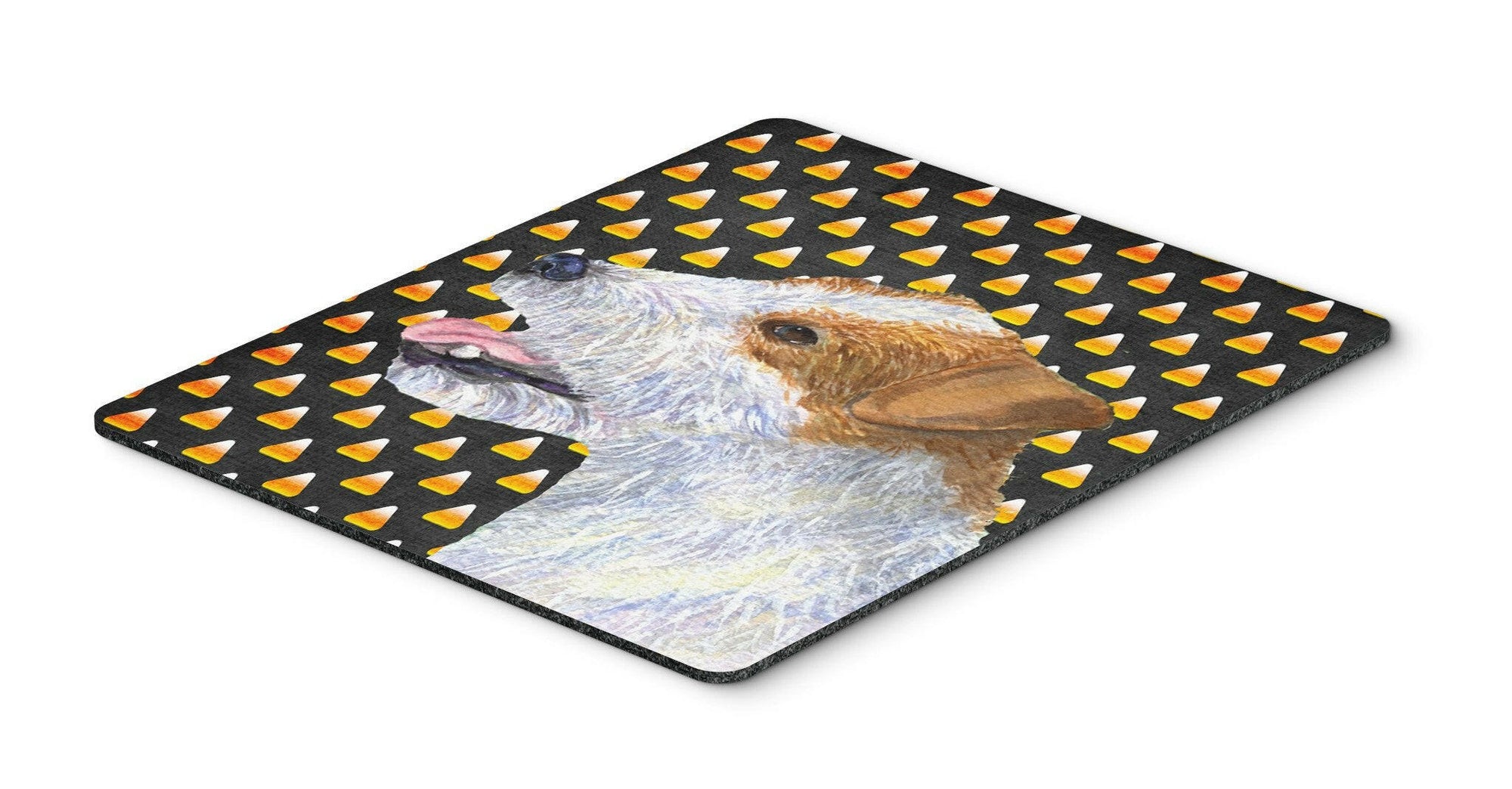 Jack Russell Terrier Candy Corn Halloween Portrait Mouse Pad, Hot Pad or Trivet by Caroline's Treasures