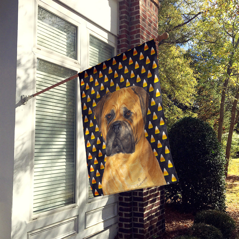 Bullmastiff Candy Corn Halloween Portrait Flag Canvas House Size
