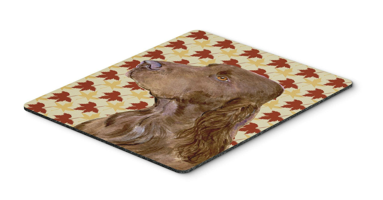 Field Spaniel Fall Leaves Portrait Mouse Pad, Hot Pad or Trivet by Caroline's Treasures