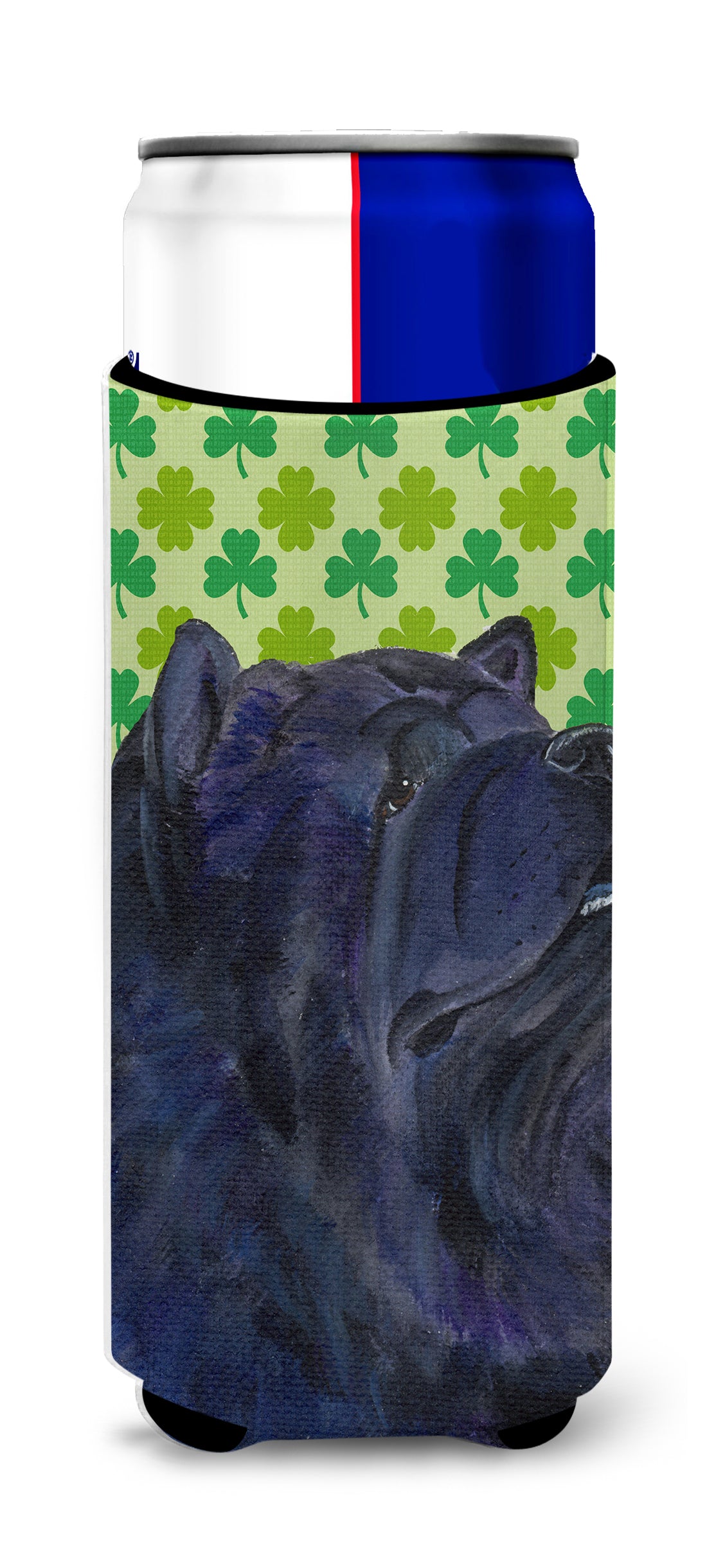 Chow Chow St. Patrick's Day Shamrock Portrait Ultra Beverage Insulators for slim cans SS4432MUK