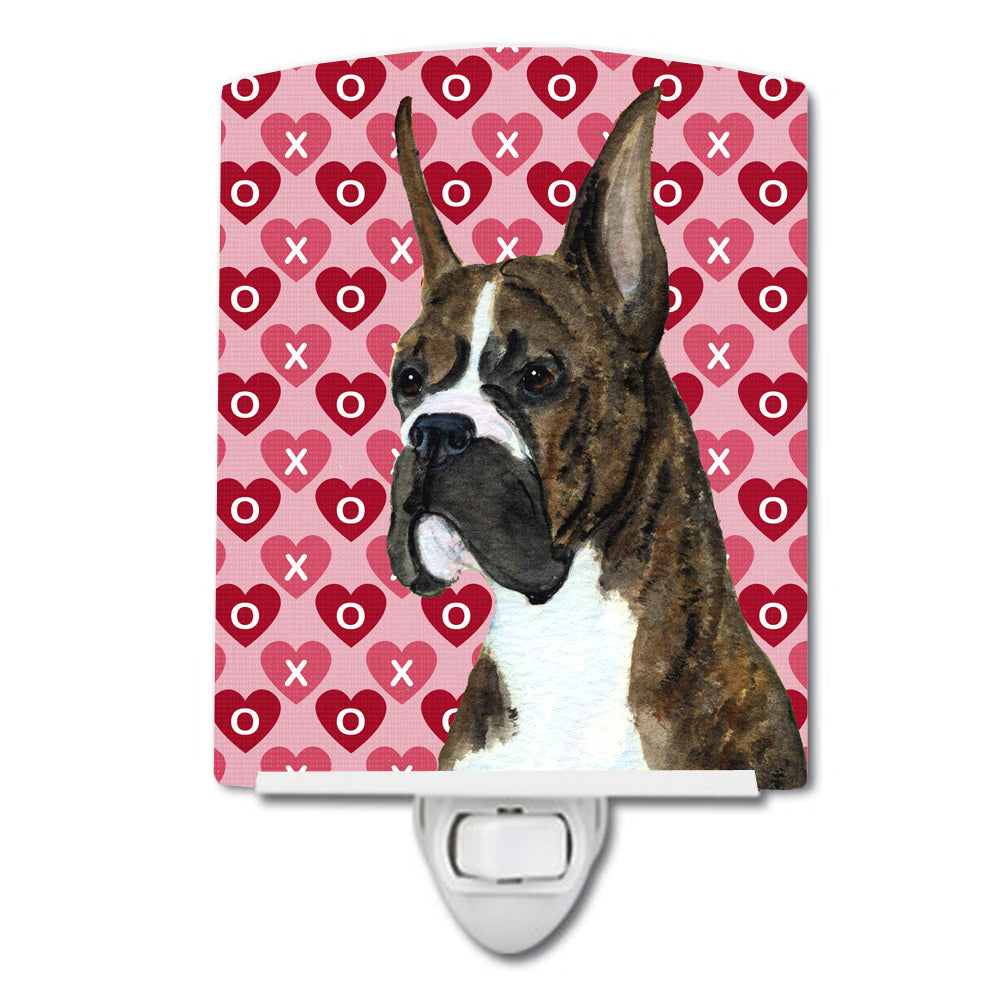Boxer Hearts Love and Valentine's Day Portrait Ceramic Night Light SS4508CNL - the-store.com
