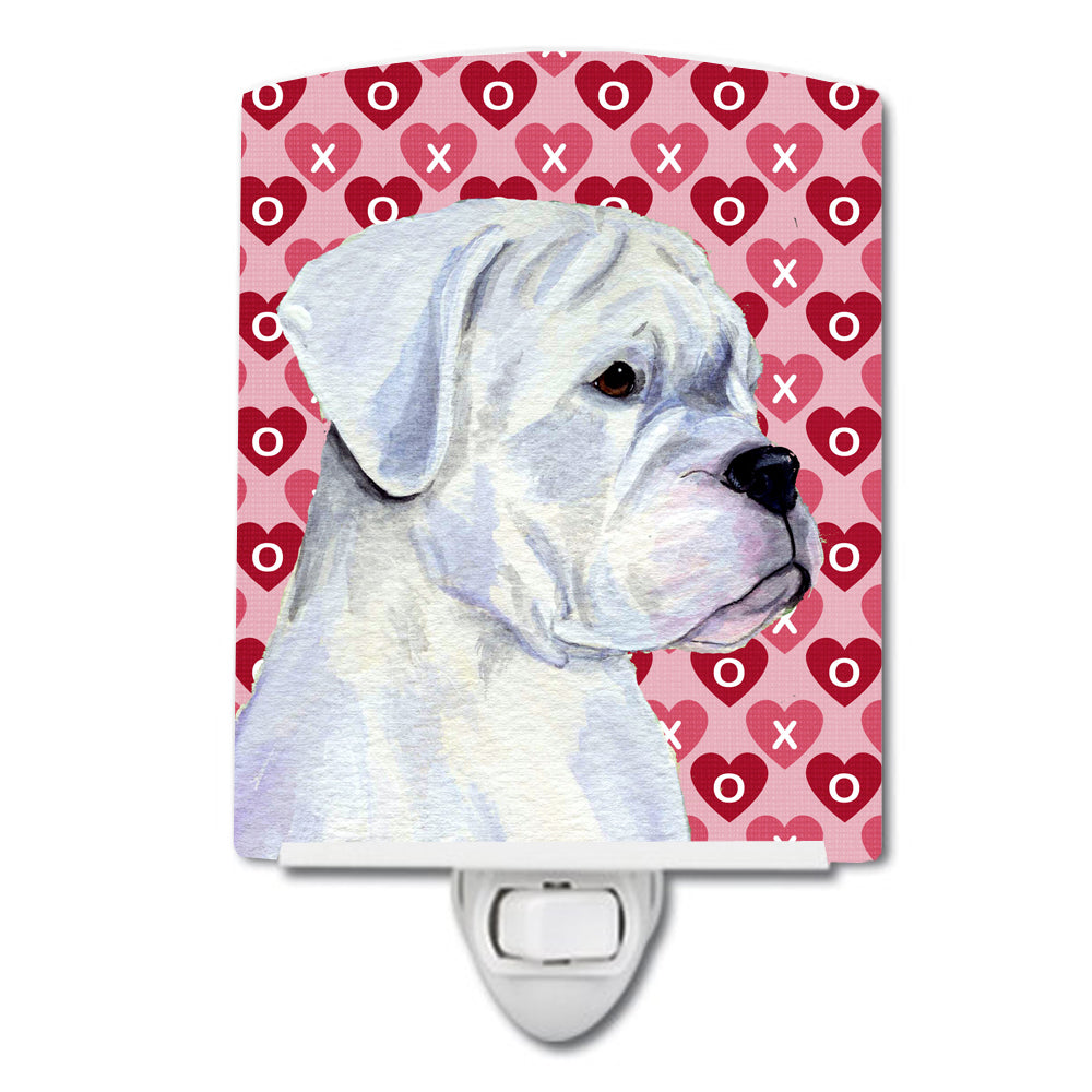 Boxer Hearts Love and Valentine's Day Portrait Ceramic Night Light SS4509CNL - the-store.com