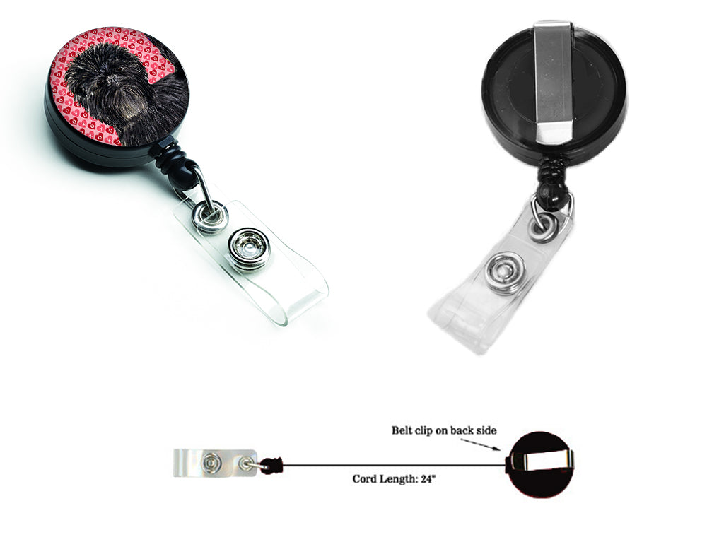 Affenpinscher Love Retractable Badge Reel or ID Holder with Clip