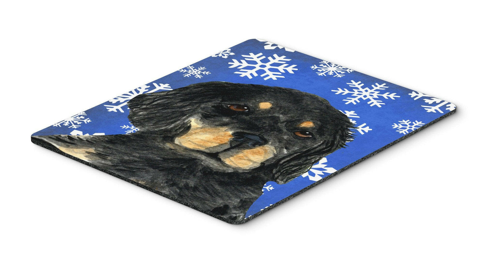 Gordon Setter Winter Snowflakes Holiday Mouse Pad, Hot Pad or Trivet by Caroline's Treasures