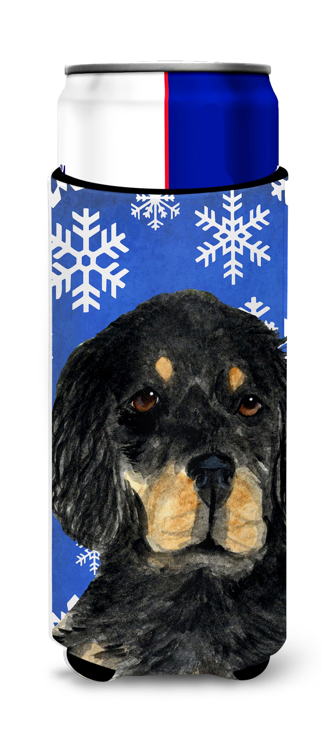 Gordon Setter Winter Snowflakes Holiday Ultra Beverage Insulators for slim cans SS4653MUK
