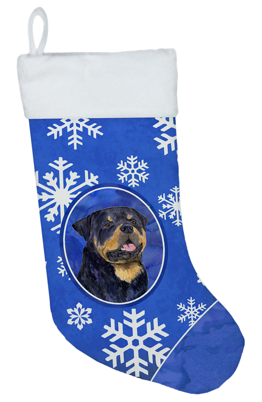Rottweiler Winter Snowflakes Christmas Stocking SS4662
