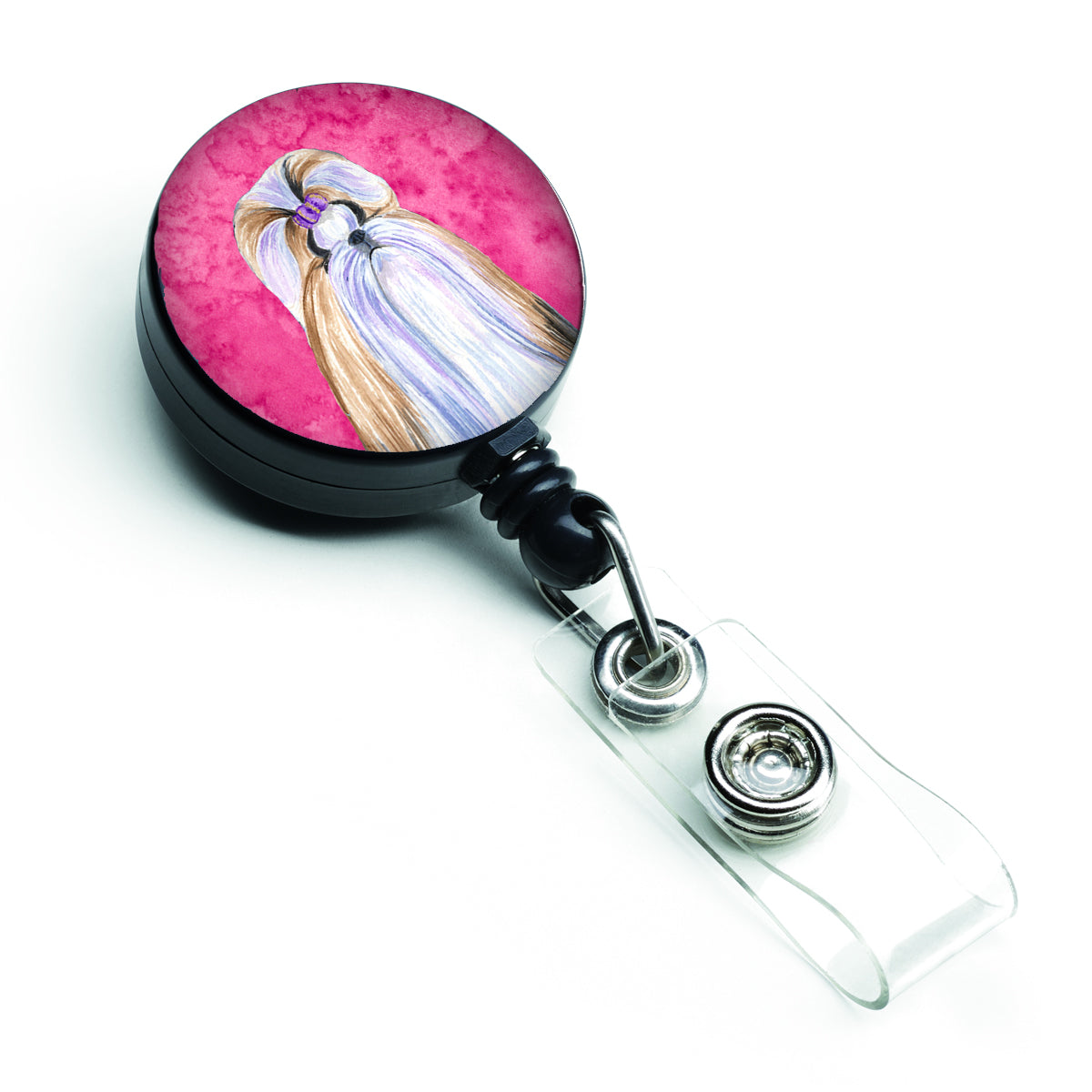 Shih Tzu  Retractable Badge Reel or ID Holder with Clip SS4741.