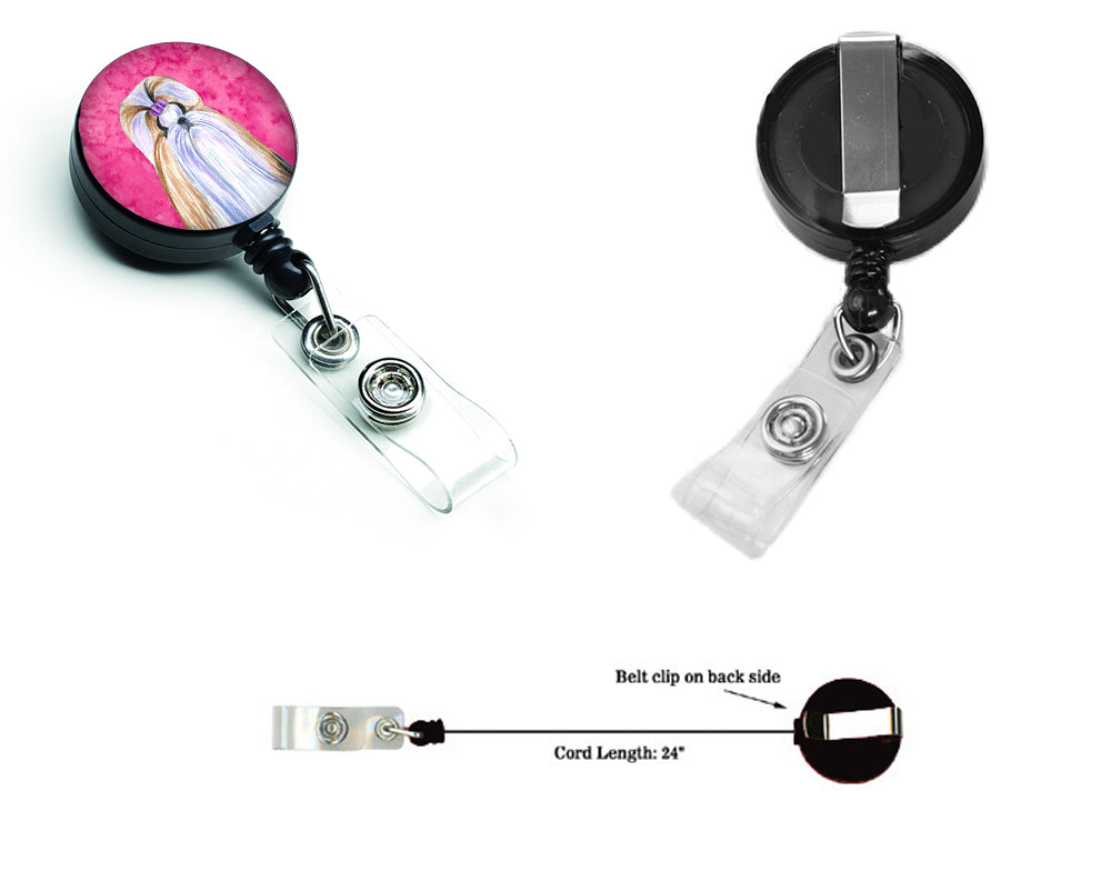 Shih Tzu  Retractable Badge Reel or ID Holder with Clip SS4741.